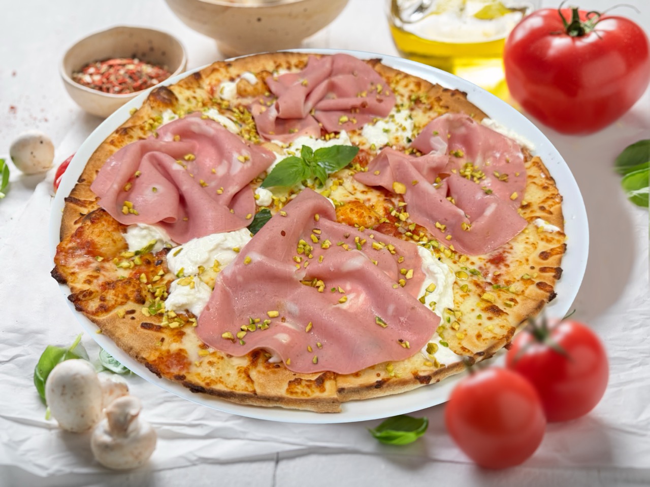Pizza Mortadella